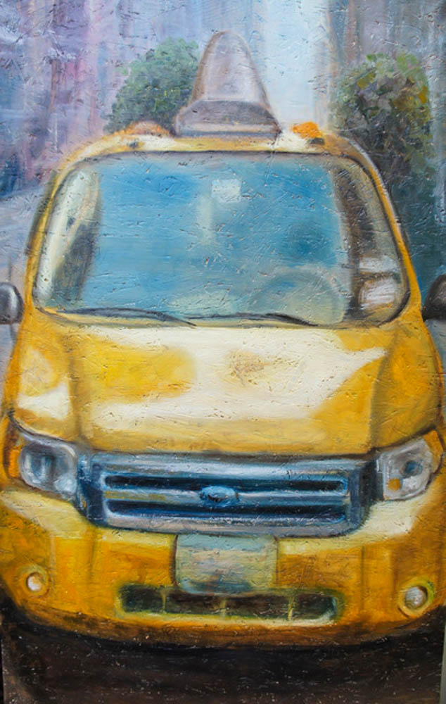 Yellow Cab in Big Apple